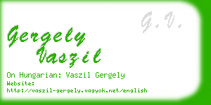 gergely vaszil business card